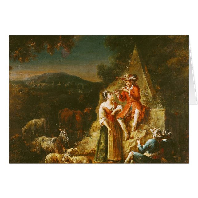 Shepherd Playing a Flute (Front Horizontal)
