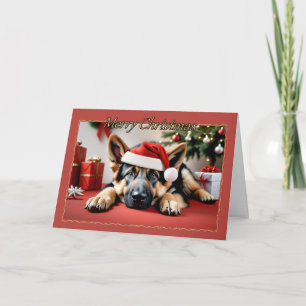 Shepherd Pup Christmas Card
