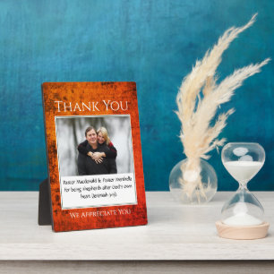 Shepherd THANK YOU PASTOR Photo Plaque