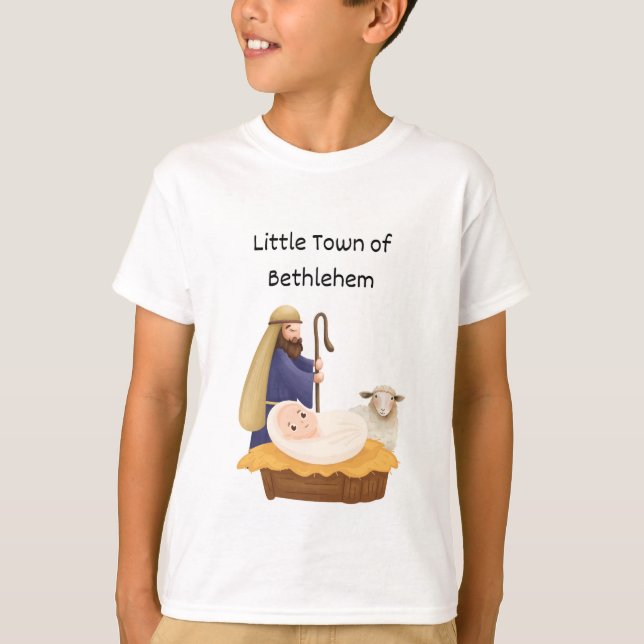 Shepherd visit baby Jesus T-Shirt (Front)