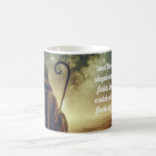Shepherd Watching Flock Biblical Scene Coffee Mug