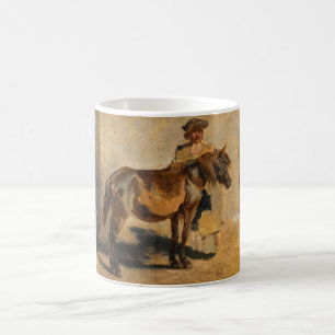 Shepherd With a Horse (Equestrian Art) Coffee Mug
