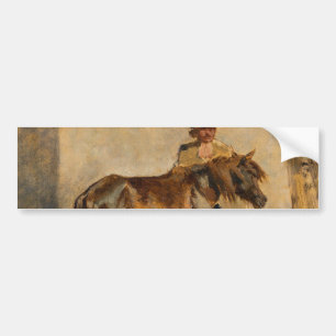 Shepherd With a Horse (Equestrian) Bumper Sticker