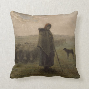 Shepherdess and Her Flock   1862-63 Cushion