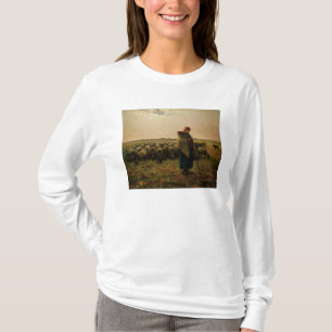Shepherdess with her Flock, 1863 T-Shirt