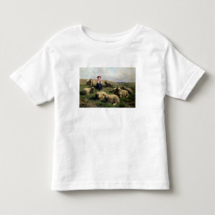 Shepherdess with Sheep in a Landscape Toddler T-Shirt