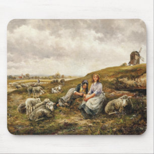 Shepherdesses before the City Gates Mouse Mat