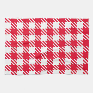 Shepherd's Check, stripe, Customise, Change colour Tea Towel