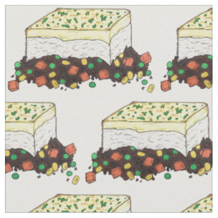 Shepherd's Cottage Meat Pie English British Food Fabric