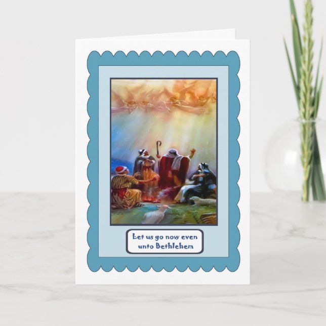 Shepherds hear the call holiday card (Front)