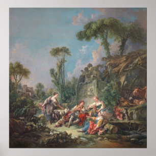Shepherd's Idyll - François Boucher Poster