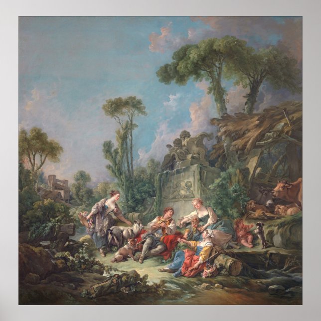 Shepherd's Idyll - François Boucher Poster (Front)