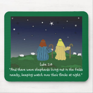 Shepherds Watching Their Flocks by Night Mouse Mat