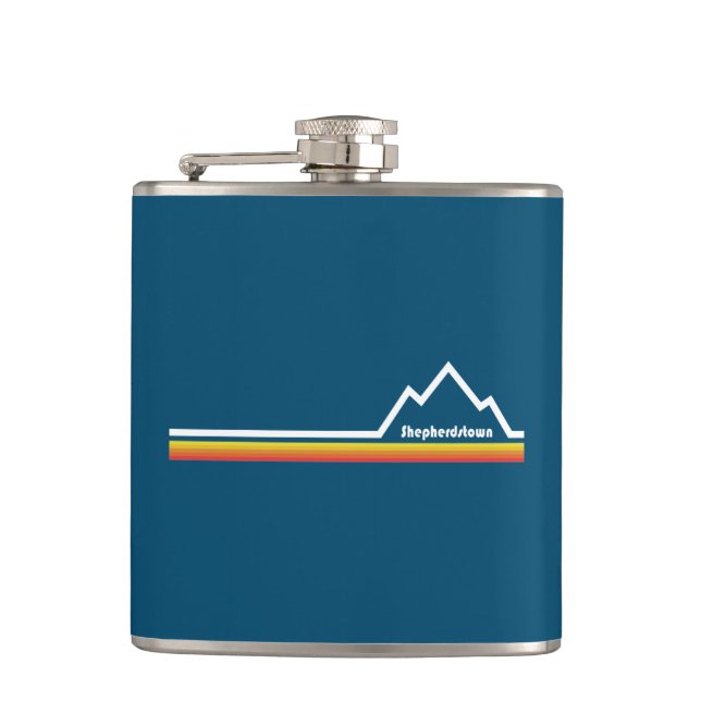 Shepherdstown, West Virginia Hip Flask (Front)