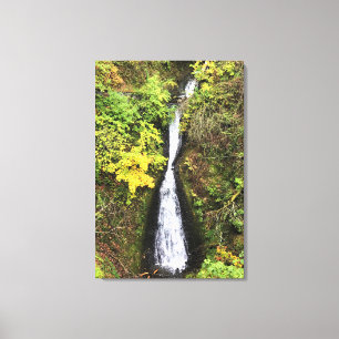 Shepperd's Dell Falls, Columbia River Gorge, OR Canvas Print