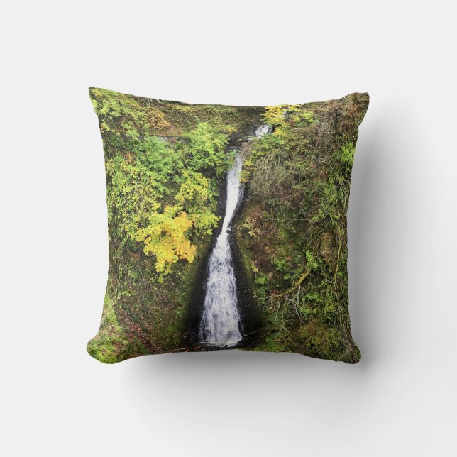 Shepperd's Dell Falls, Columbia River Gorge, OR Cushion (Front)