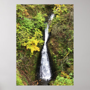 Shepperd's Dell Falls, Columbia River Gorge, OR Poster