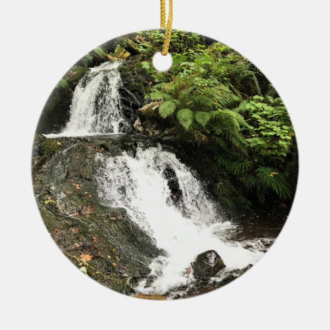 Shepperd's Dell Falls, OR Ceramic Tree Decoration (Front)