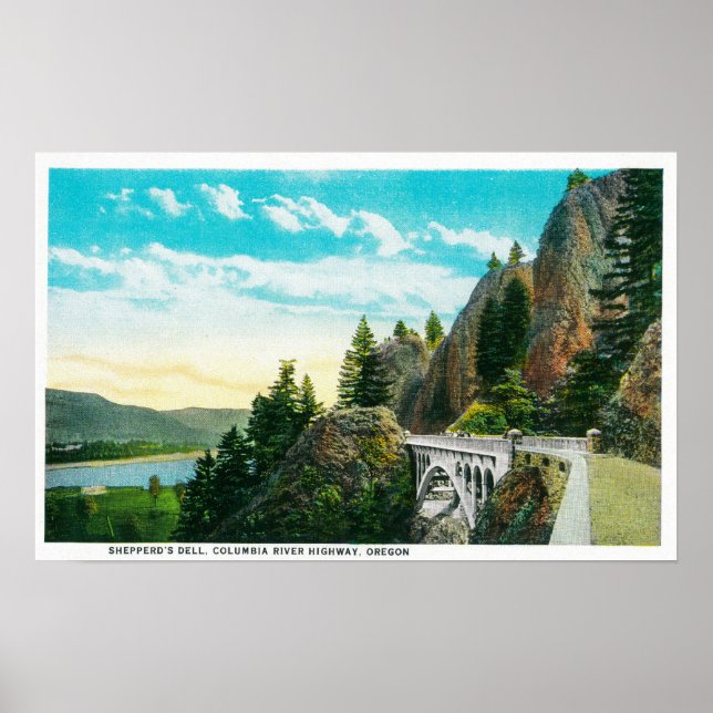 Shepperd's Dell on Columbia River Poster (Front)