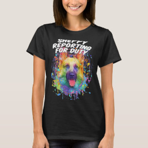 Sheppy Reporting for Duty German Shepherd Shepard T-Shirt