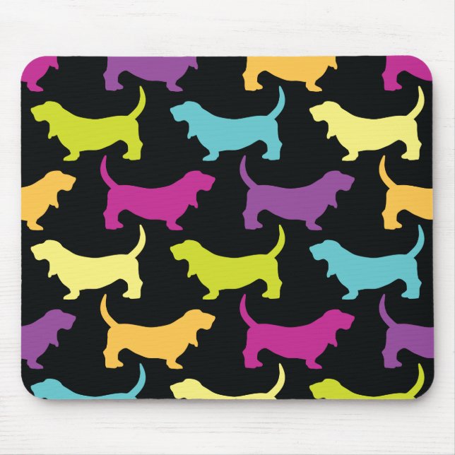 Sherbert Bassets Mouse Mat (Front)
