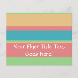 Sherbet Ice Cream Stripes Flyer