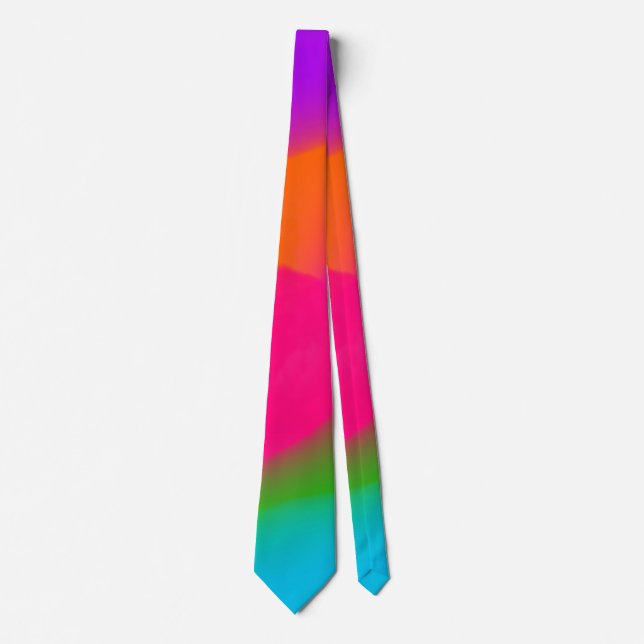 Sherbet Neon Watercolors necktie (Front)