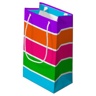 Sherbet Stripes  Small Gift Bag
