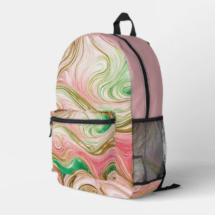 “Sherbet Swirl” Print Backpack