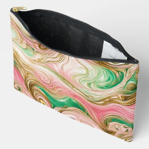 “Sherbet Swirl” Print Cosmetic Bag