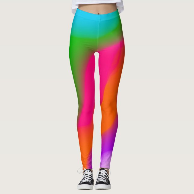 Sherbet Watercolors Leggings (Front)