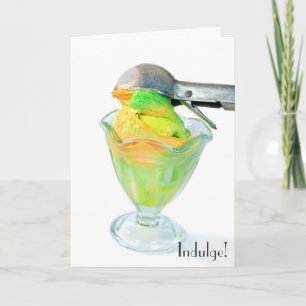 sherbet with ice cream scoop card