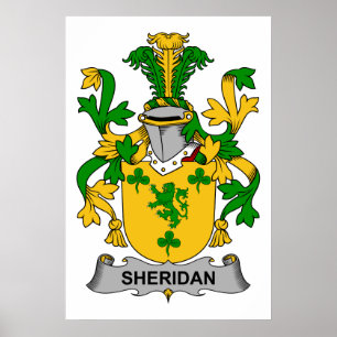 Sheridan Family Crest Poster