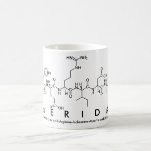 Sheridan peptide name mug
