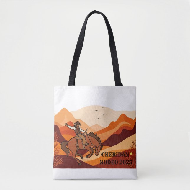 Sheridan Rodeo 2025 – Western Tote Bag (Front)