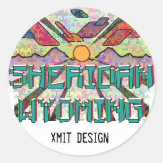 Sheridan, Wyoming Bumper Sticker! Classic Round Sticker