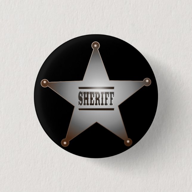 Sheriff 3 Cm Round Badge (Front)