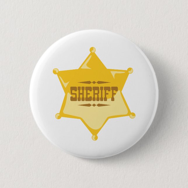 Sheriff 6 Cm Round Badge (Front)