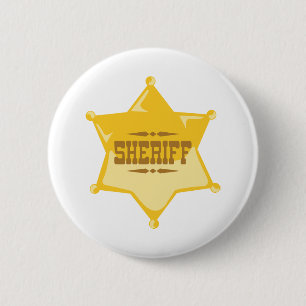Sheriff 6 Cm Round Badge