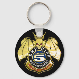 Sheriff Area 5 Badge Key Ring