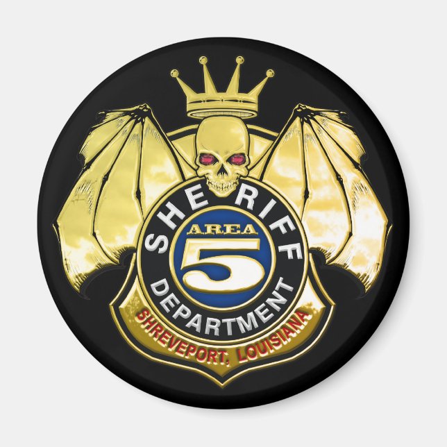 Sheriff Area 5 Badge Magnet (Front)