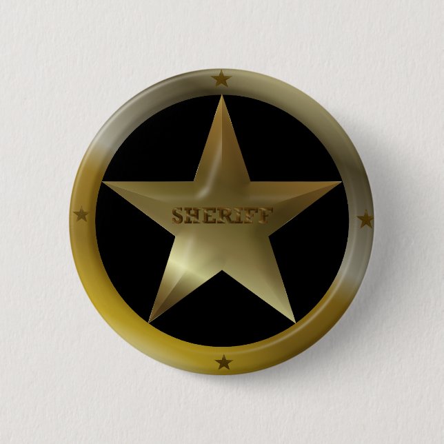 Sheriff Badge Button (Front)