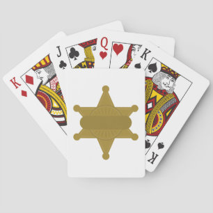 Sheriff Badge Playing Cards