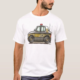 Sheriff Car Patrol Car Mens T-Shirt