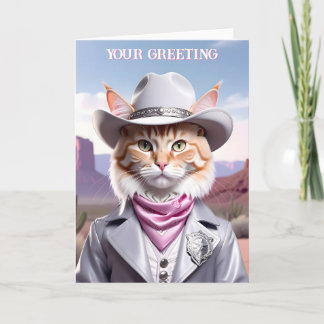 Sheriff Cat  Card