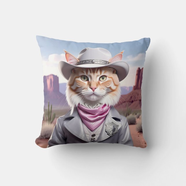 Sheriff Cat Cushion (Front)
