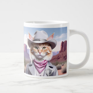 Sheriff Cat Large Coffee Mug