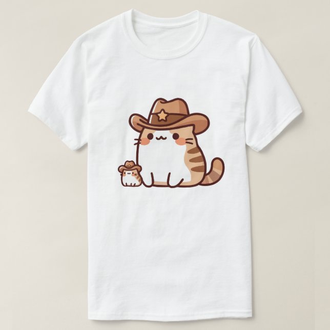 Sheriff Cat T-Shirt (Design Front)