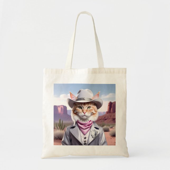 Sheriff Cat Tote Bag (Front)