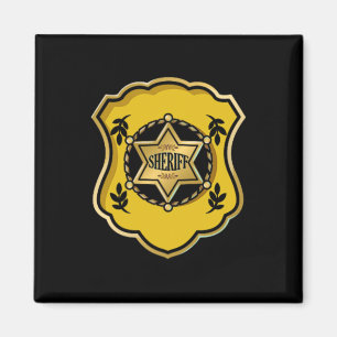 Sheriff Costume Halloween Police Officer Law Enfor Magnet